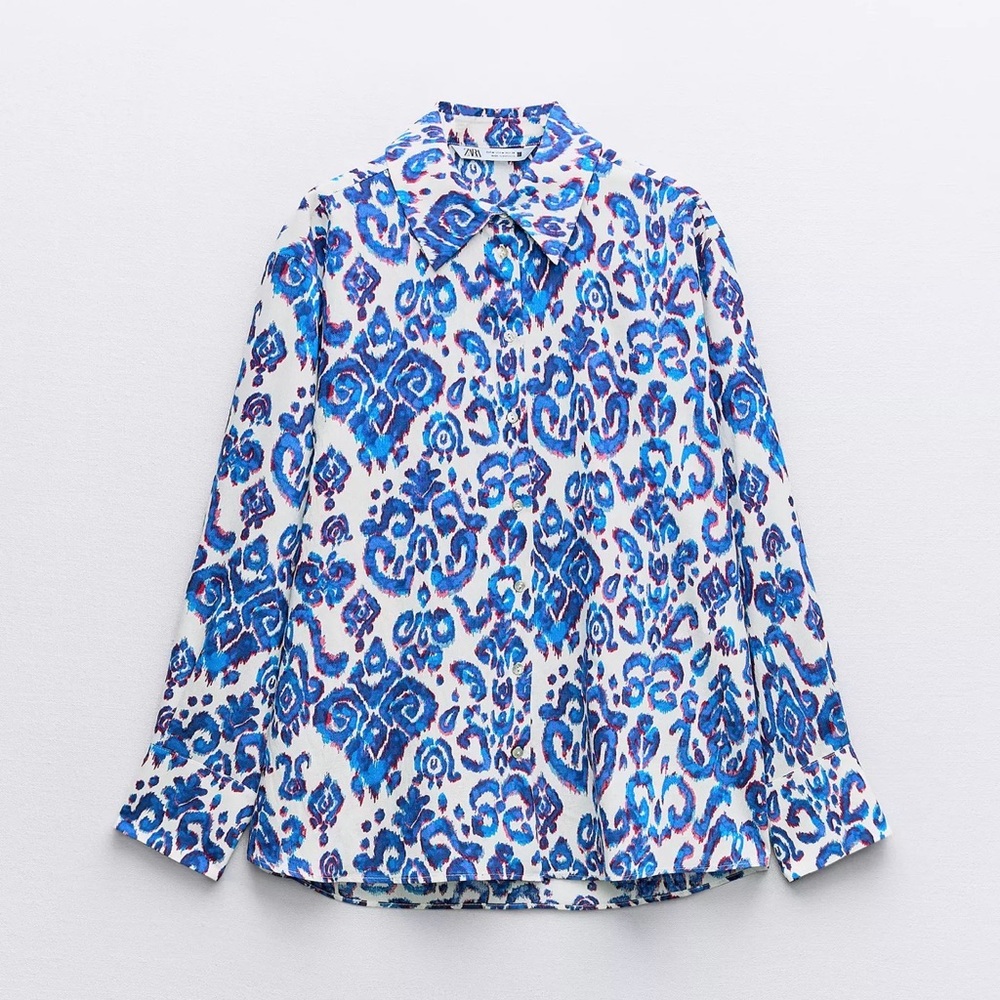 Zara Multicolor Print Blouse